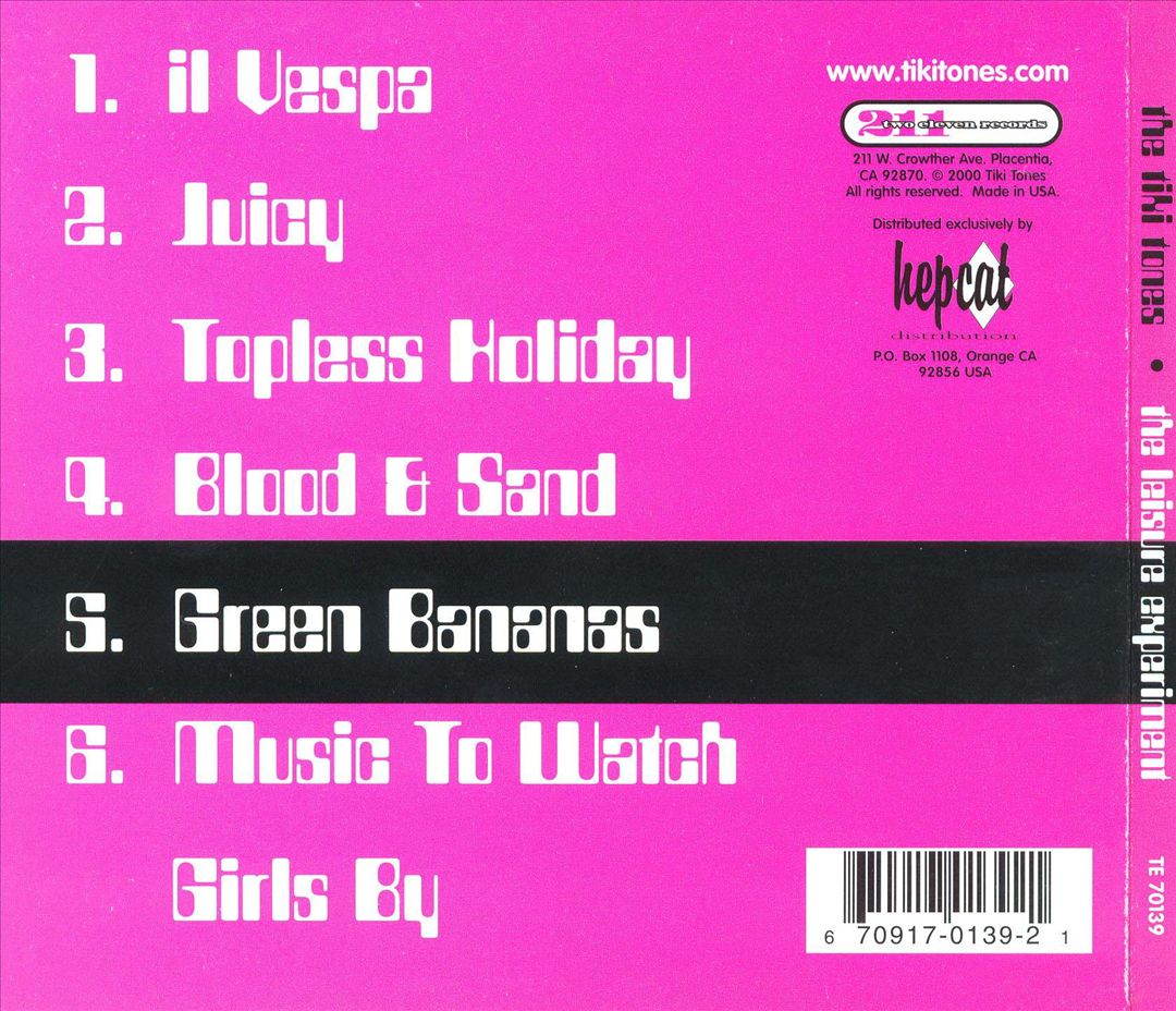 Leisure Experiment cover art