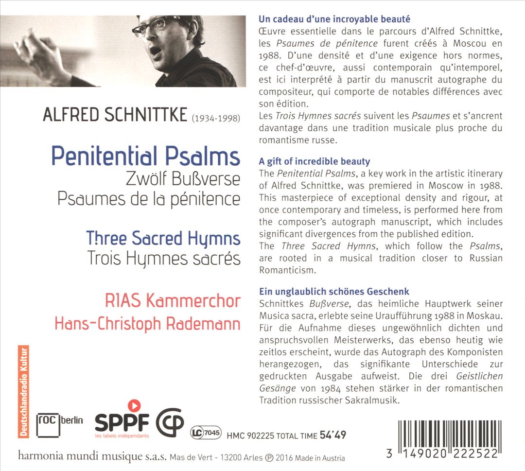 Alfred Schnittke: Penitential Psalms cover art