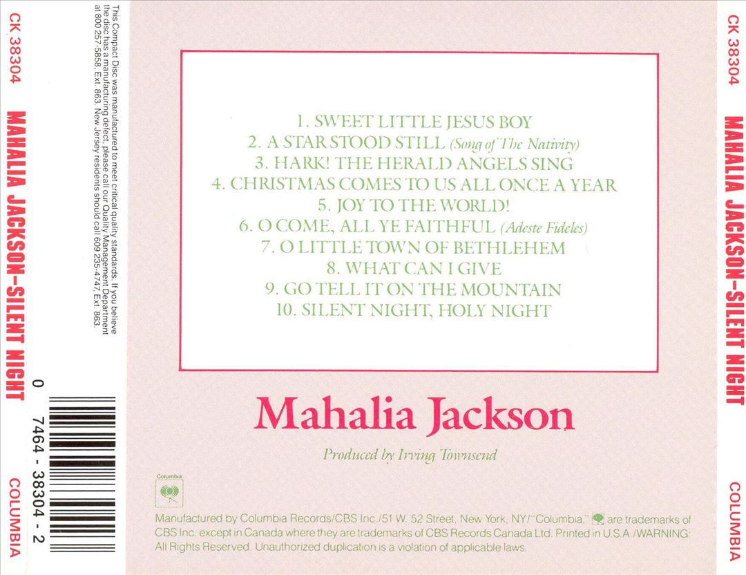 Silent Night: Songs for Christmas cover art
