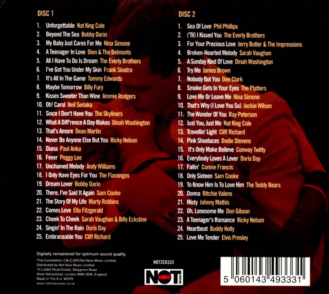 Unforgettable Love Songs [Not Now] cover art