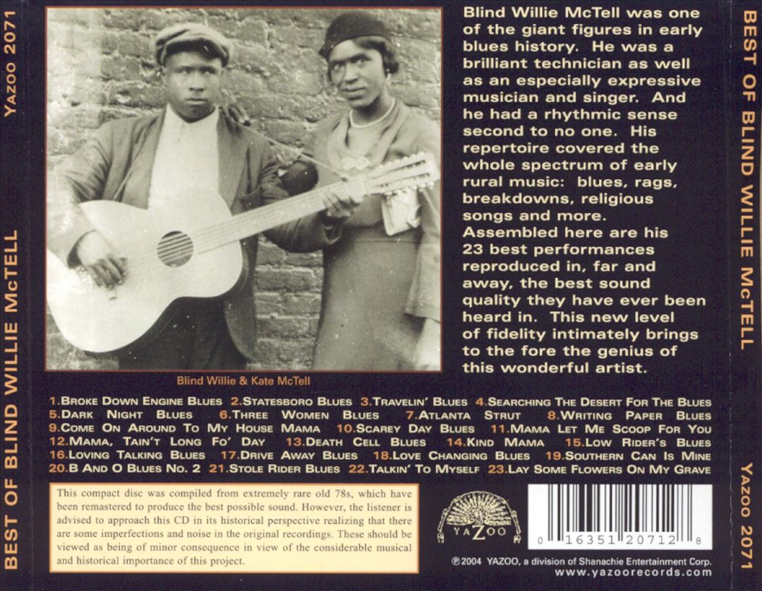 Best of Blind Willie McTell cover art
