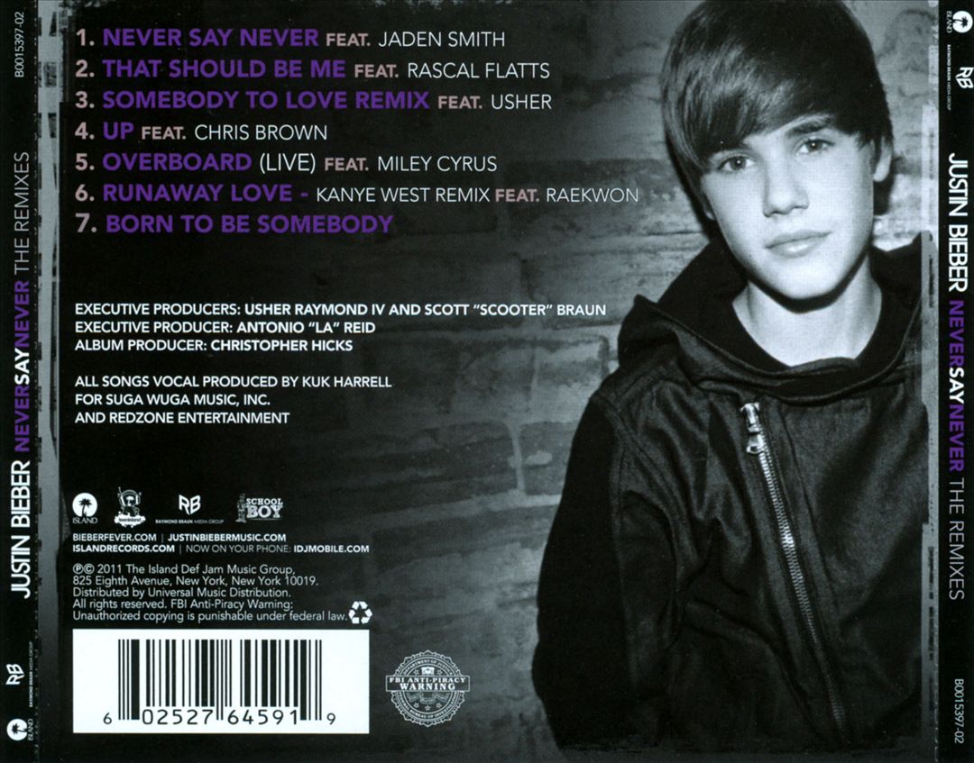 Never Say Never: The Remixes cover art