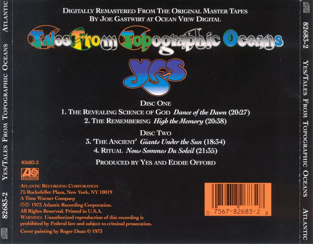 Tales from Topographic Oceans cover art