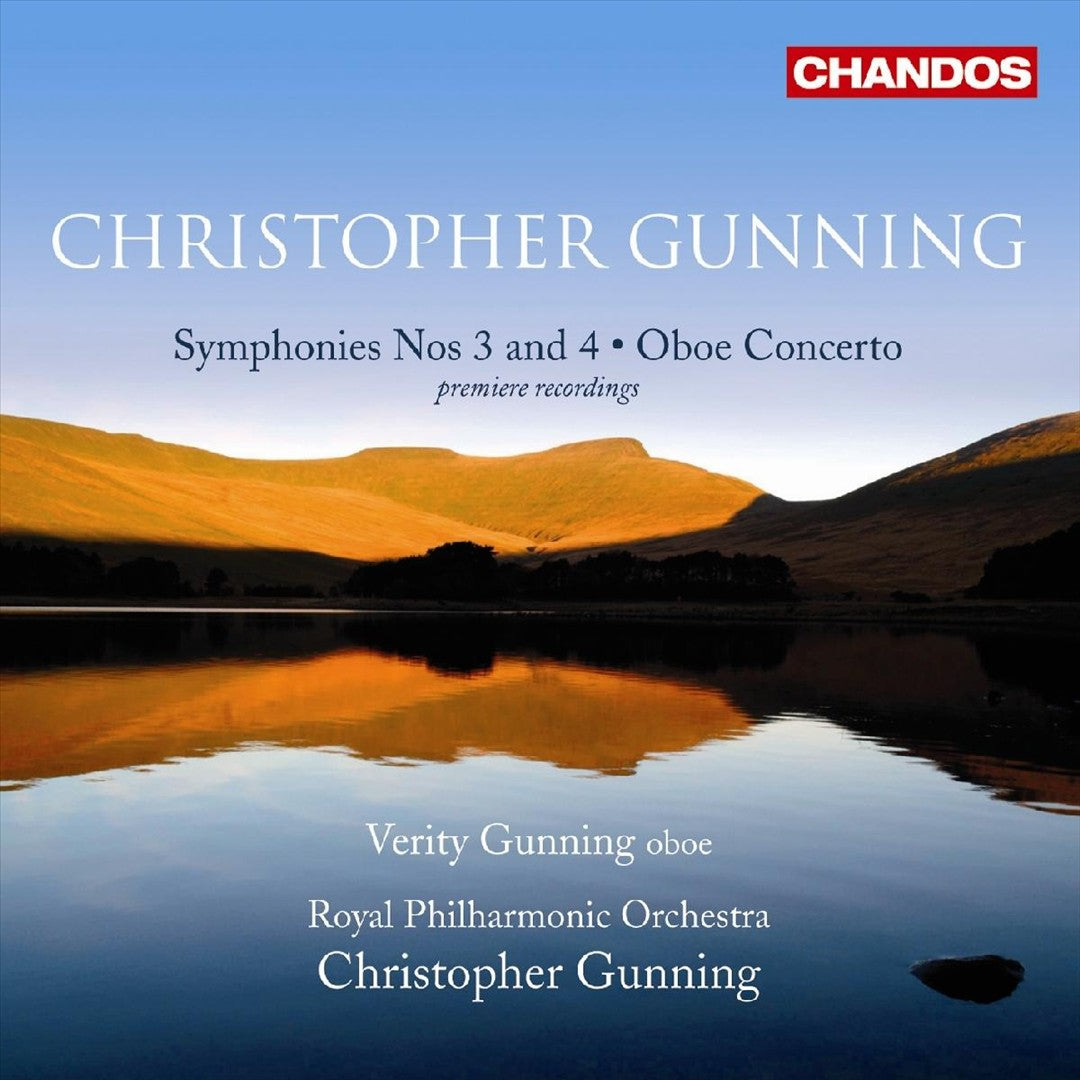 Christopher Gunning: Symphonies Nos. 3 & 4; Oboe Concerto cover art