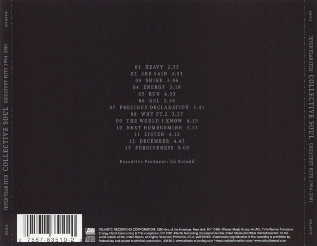 7even Year Itch: Collective Soul's Greatest Hits 1994-2001 cover art