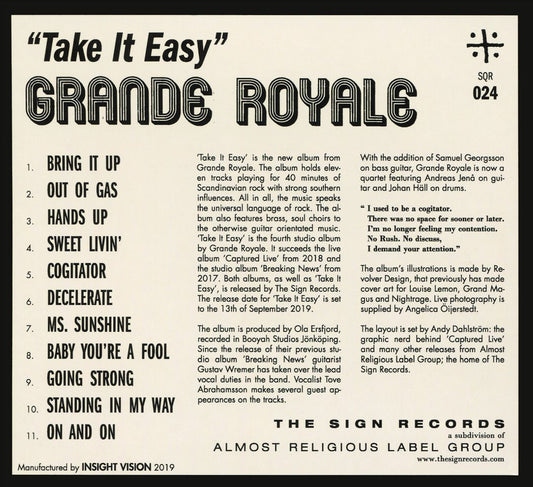 Take It Easy cover art