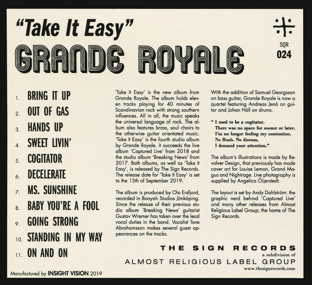 Take It Easy cover art