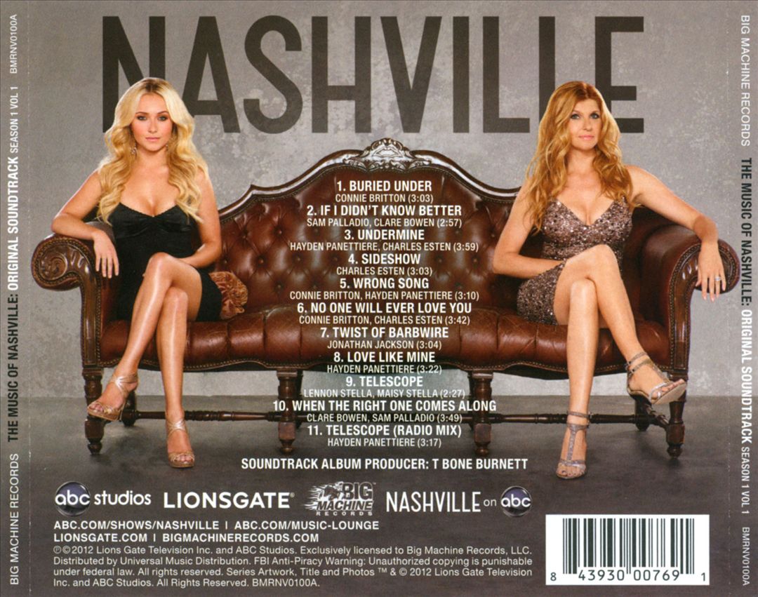 Music of Nashville: Season 1, Vol. 1 cover art