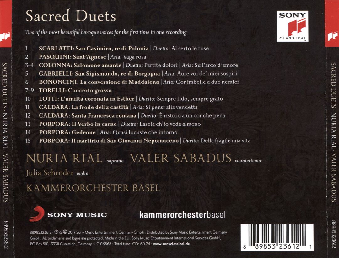 Sacred Duets cover art