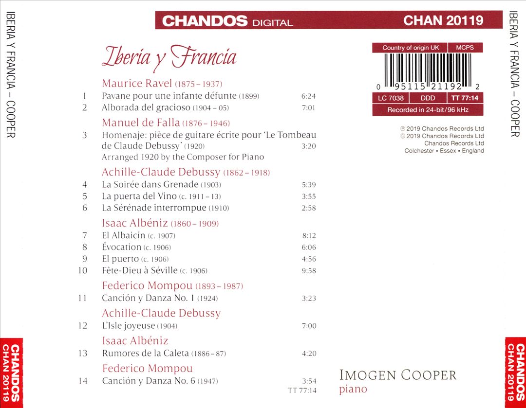 Iberia y Francia cover art
