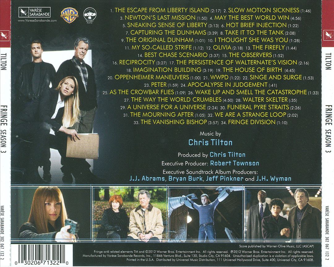 Fringe: Season 3 [Original Television Soundtrack] cover art