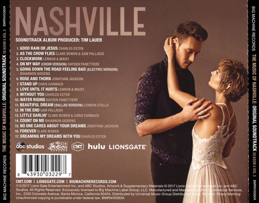 Music of Nashville: Season 5, Vol. 3 cover art