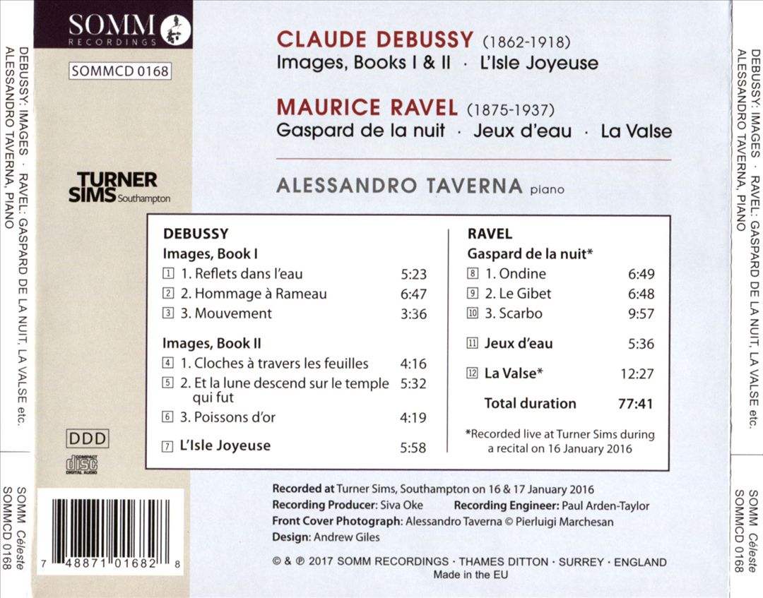 Debussy: Images, Books I & II; L'Isle Joyeuse; Ravel: Gaspard de la nuit; Jeux d'eau; La Valse cover art