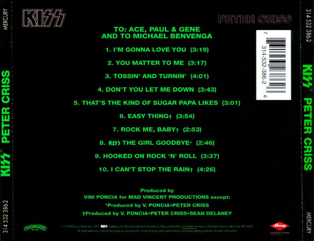 Peter Criss [Remaster] cover art