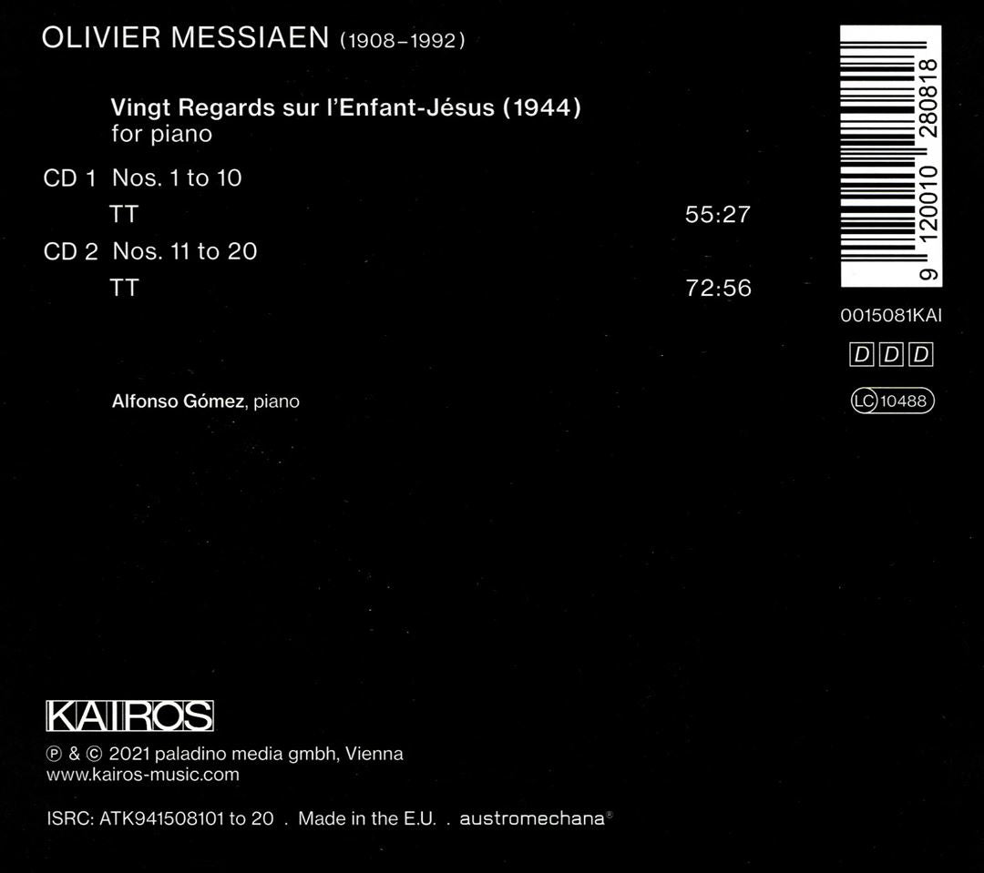 Olivier Messiaen: Vingt Regards sur l'Enfant-Jésus cover art