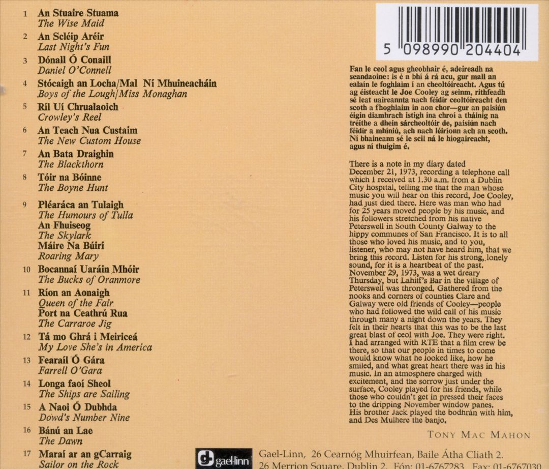 Cooley cover art