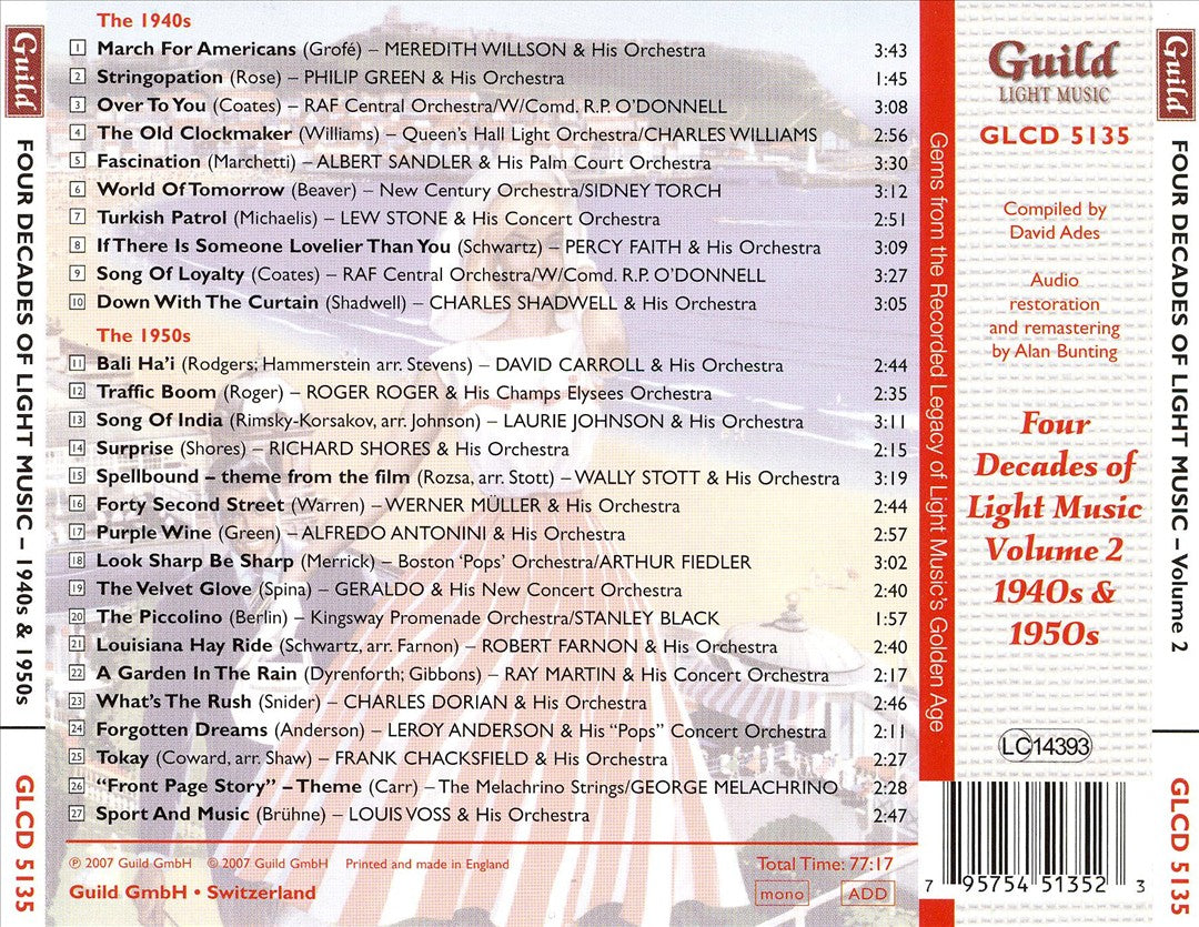 Golden Age of Light Music: Four Decades of Light Music, Vol. 2 - 1940s & 50s cover art