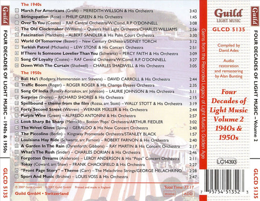 Golden Age of Light Music: Four Decades of Light Music, Vol. 2 - 1940s & 50s cover art