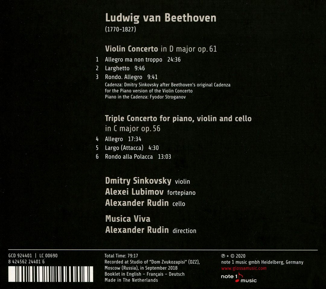 Beethoven: Idylle Héroique - Violin Concert & Triple Concerto cover art