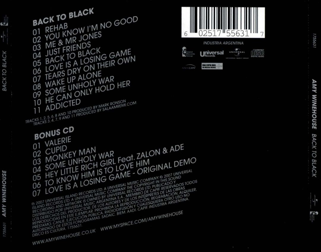 Back to Black [Deluxe Edition] cover art