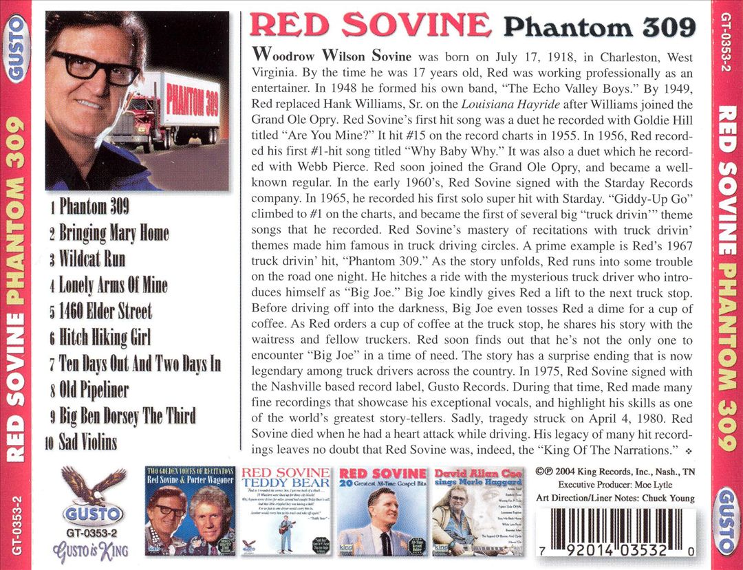 Phantom 309 (Gusto) cover art