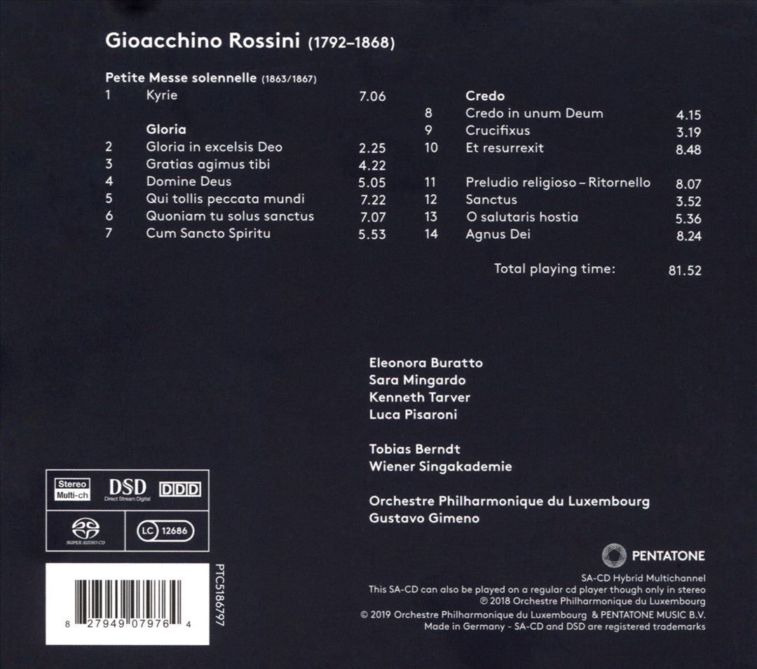 Rossini: Petite Messe Solennelle cover art
