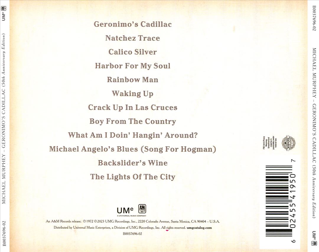 Geronimo's Cadillac cover art
