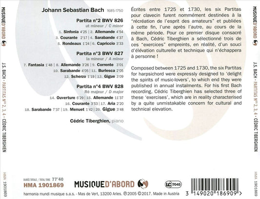 Bach: Partitas No. 2, 3, 4 cover art