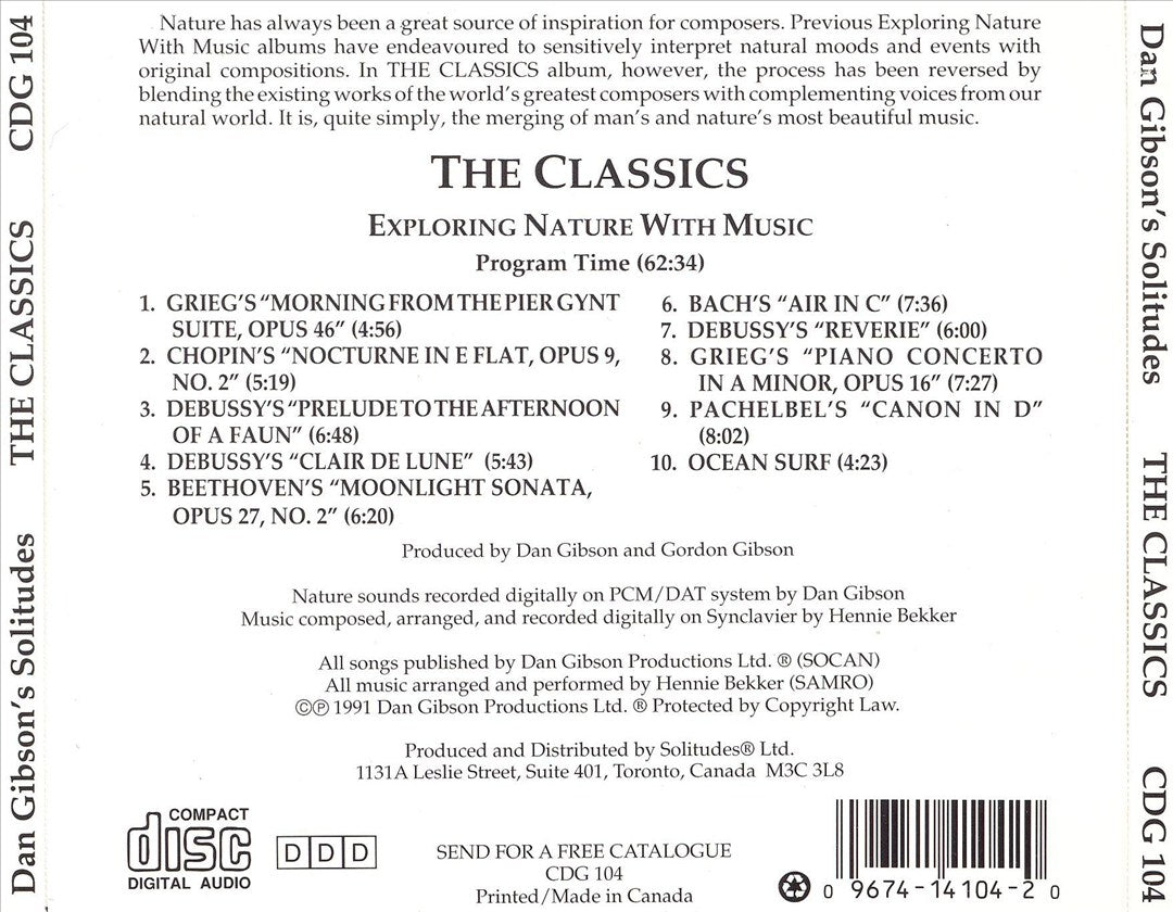 Dan Gibson's Solitudes: The Classics cover art