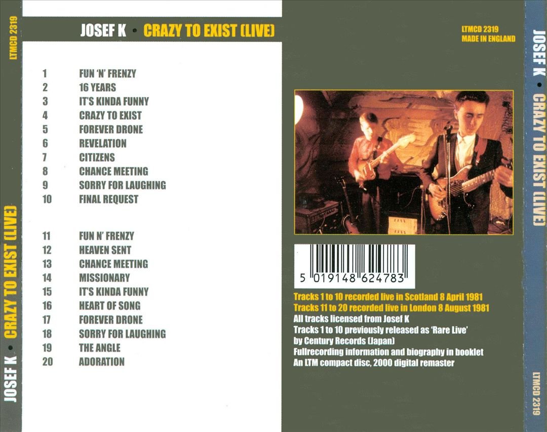 Crazy to Exist cover art