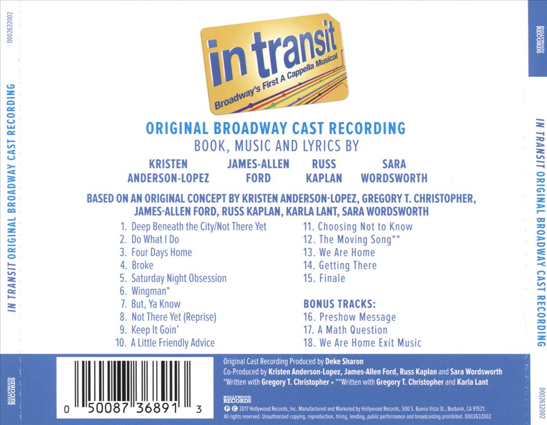 In Transit [Original Broadway Cast Recording] cover art