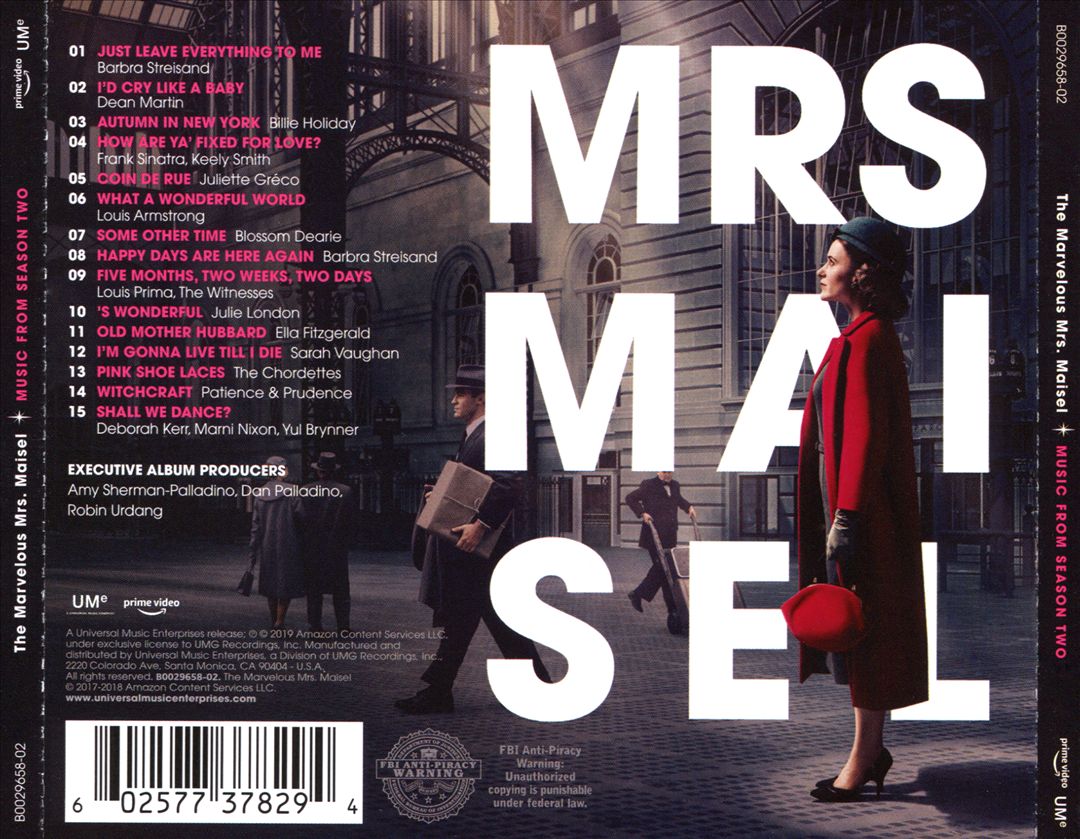 Marvelous Mrs. Maisel, Season 2 [Original TV Soundtrack] cover art