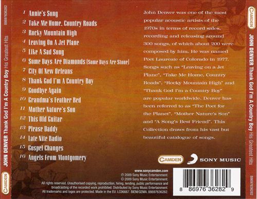 Thank God I'm a Country Boy: His Greatest Hits cover art