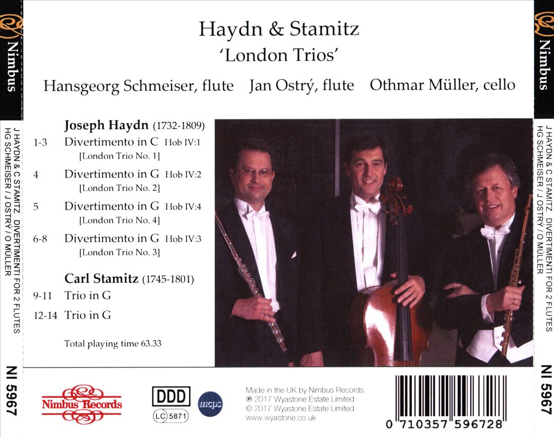 Haydn, Stamitz: London Trios cover art