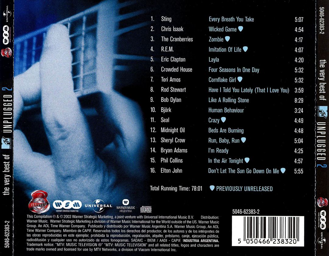 Very Best of MTV Unplugged, Vol. 2 cover art