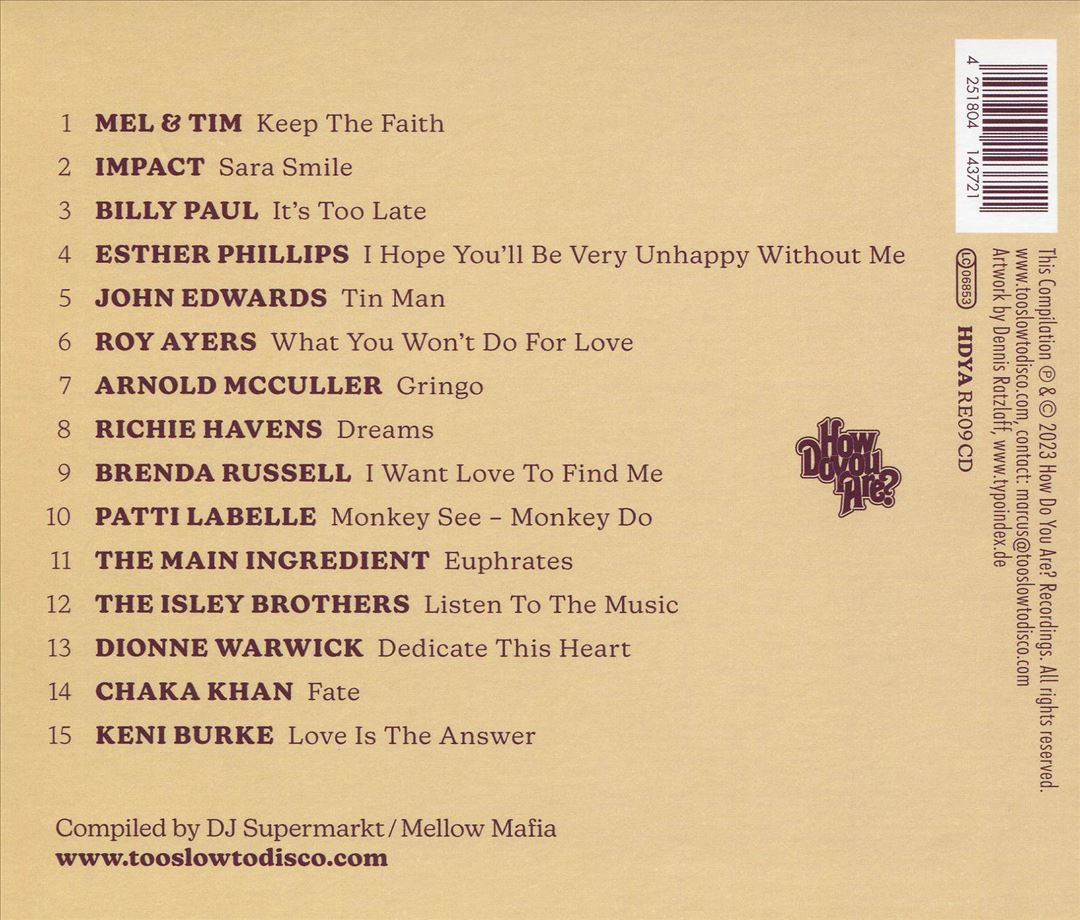 Too Slow to Disco: Yacht Soul 2 cover art