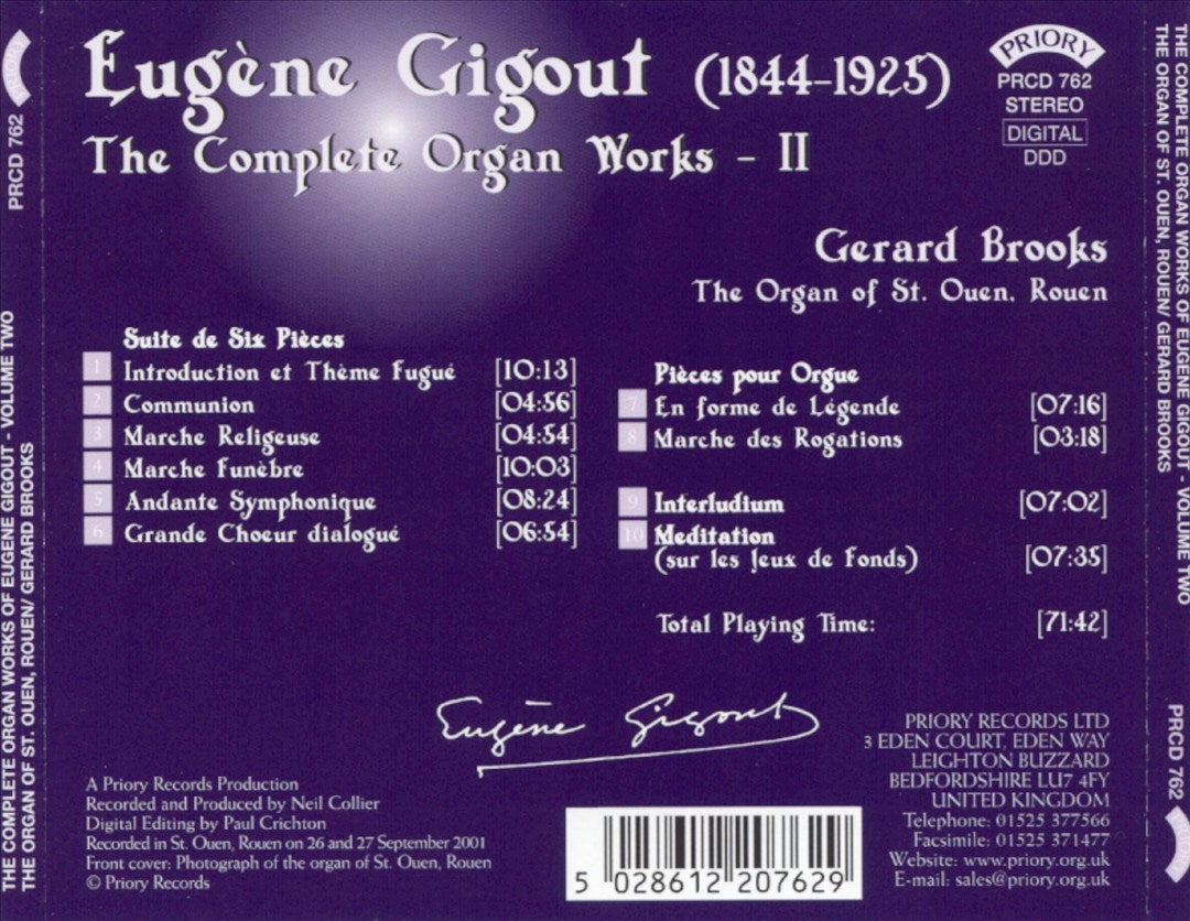 Eugène Gigout: The Complete Organ Works, Vol. 2 cover art