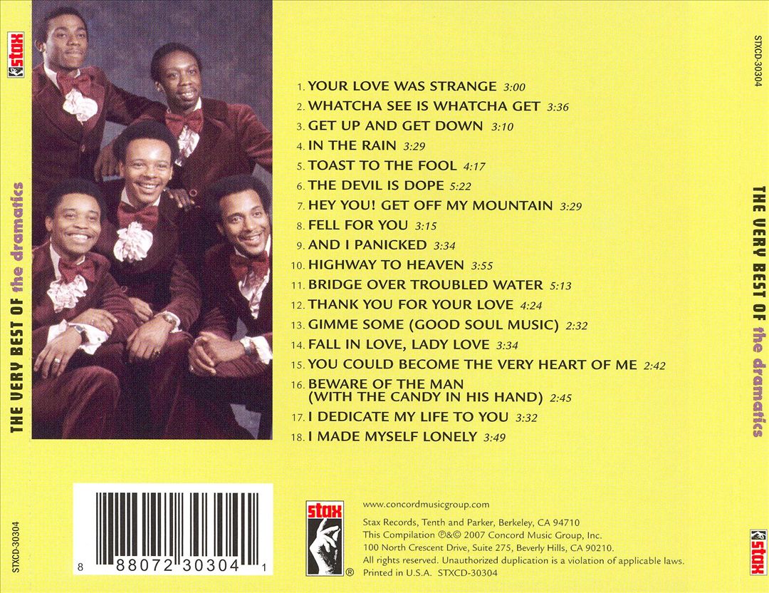 Very Best of the Dramatics cover art
