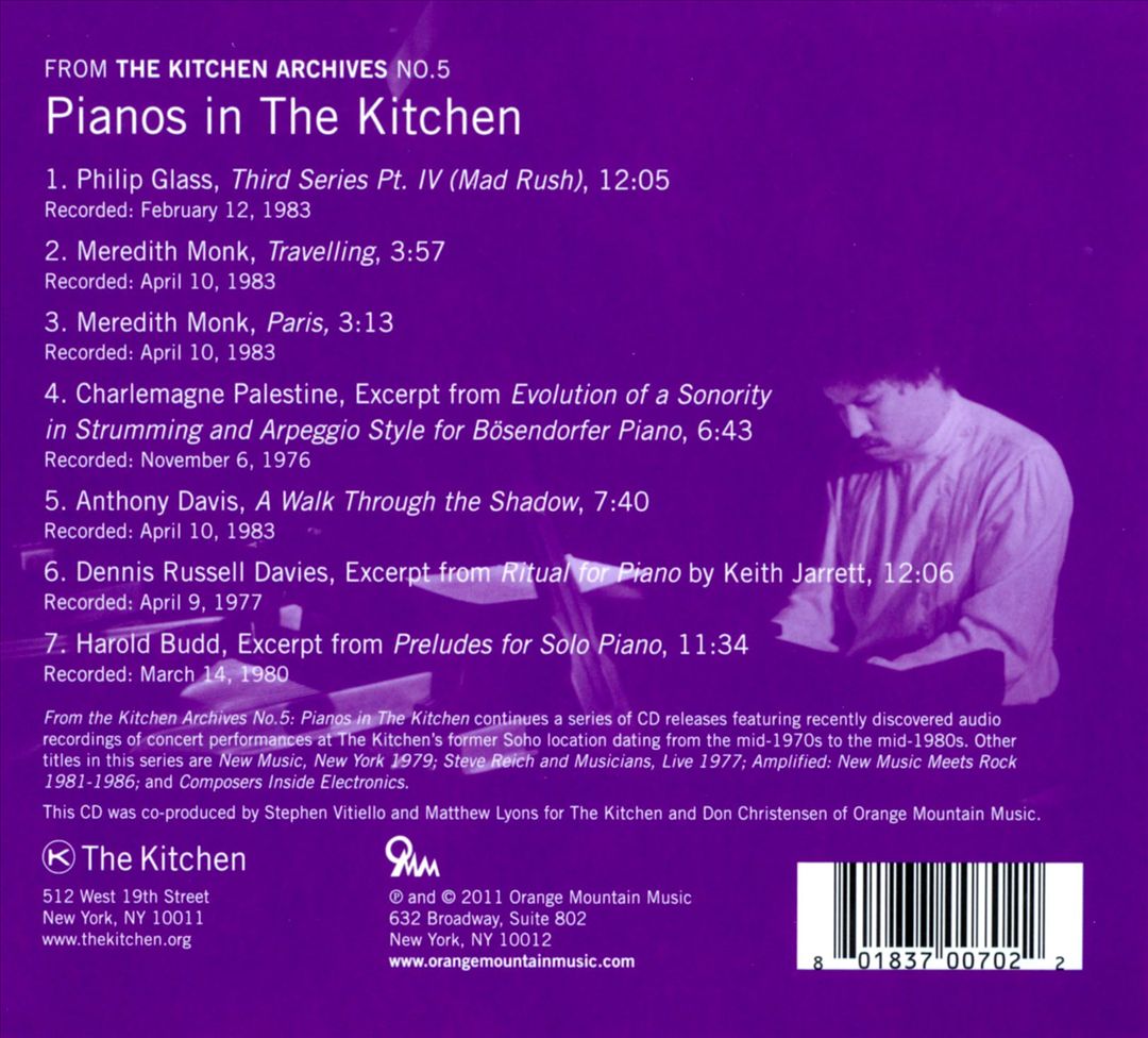 Kitchen Archives No. 5: Pianos in The Kitchen cover art