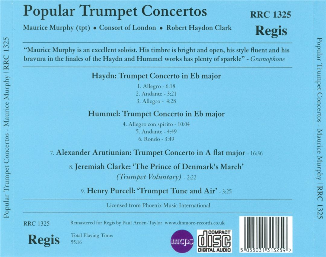 Popular Trumpet Concertos cover art