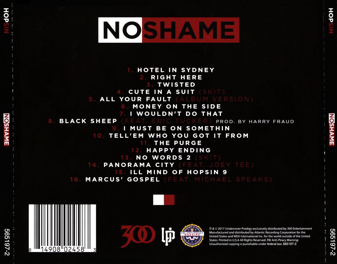No Shame cover art