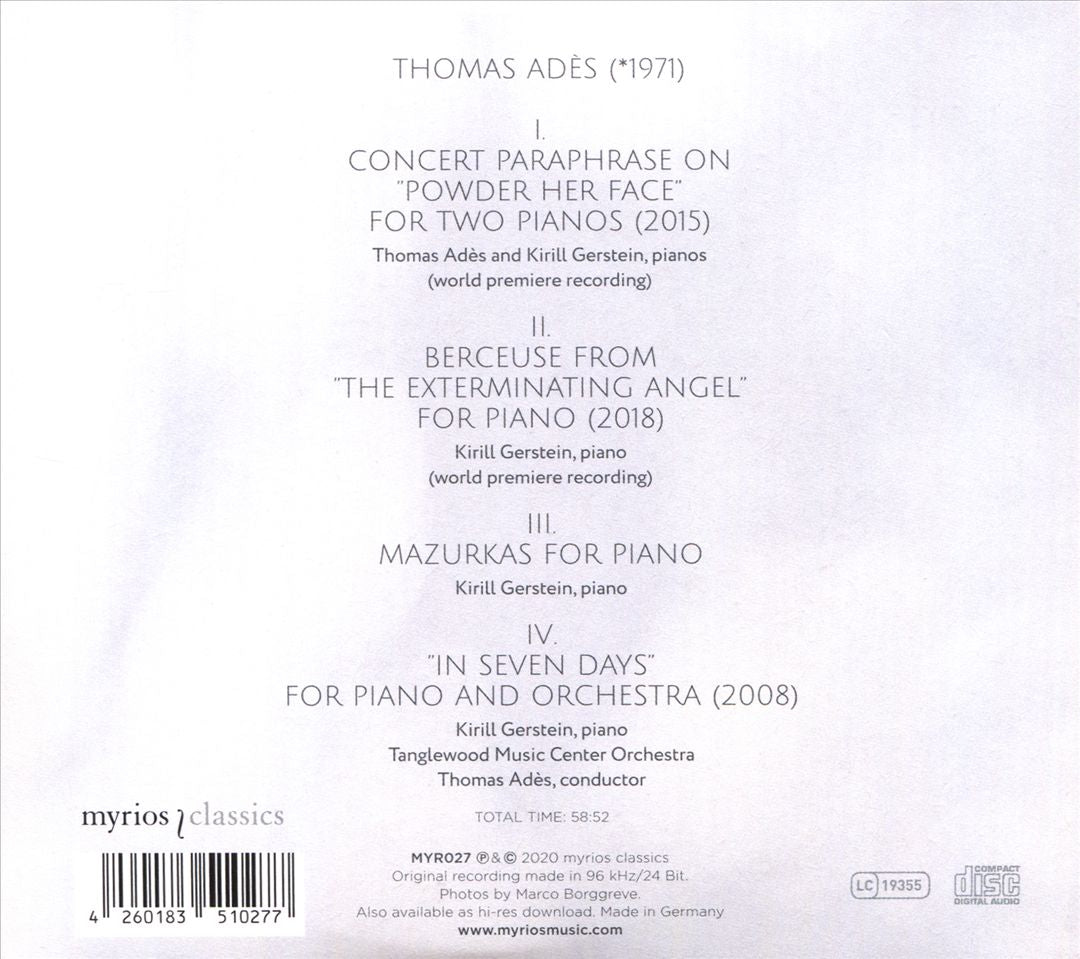 Thomas Adès: In Seven Days cover art