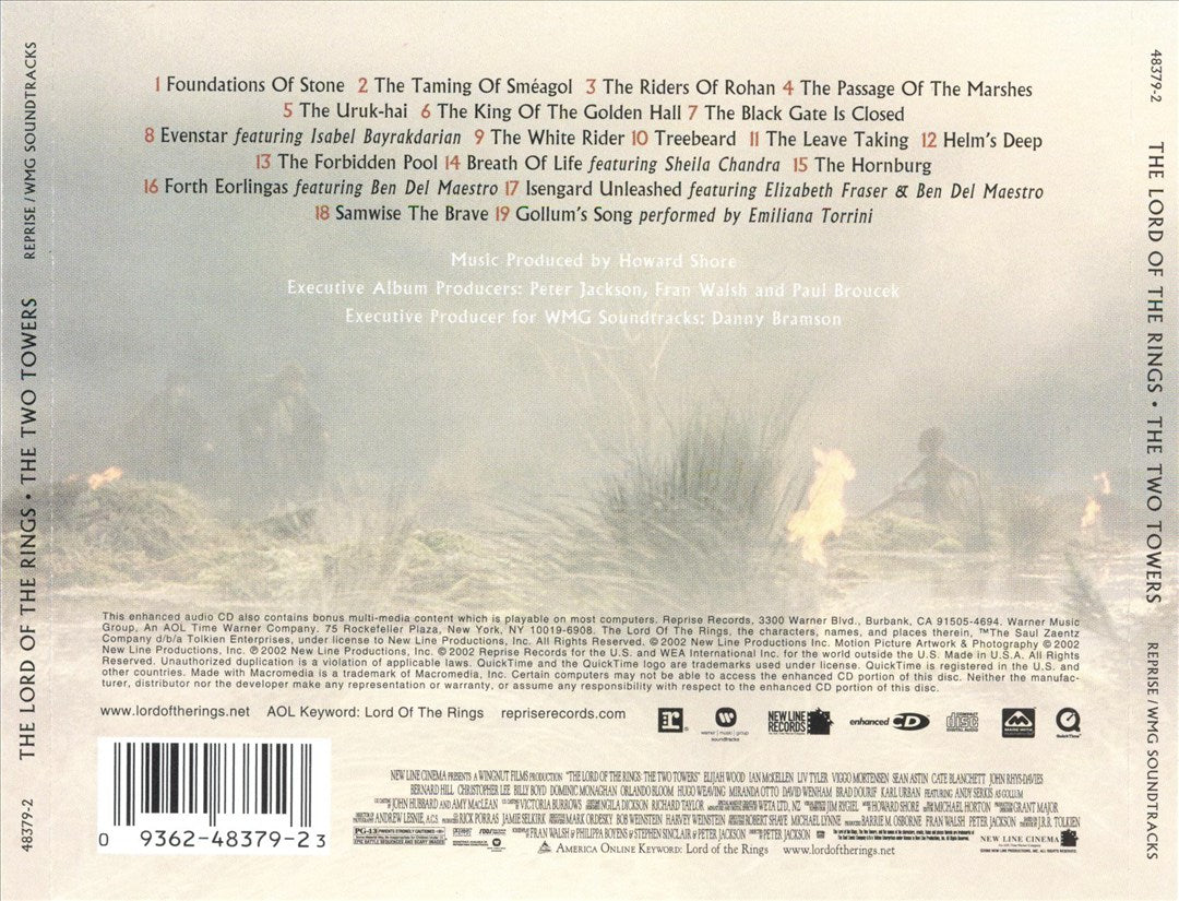 Lord of the Rings: The Two Towers [Original Motion Picture Soundtrack] cover art