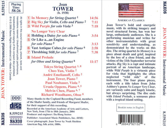 Joan Tower: Instrumental Music cover art