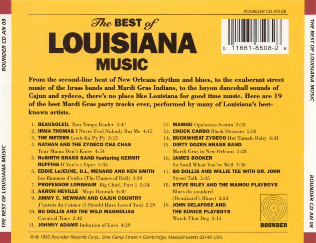 Best of Louisiana Music [Rounder] cover art