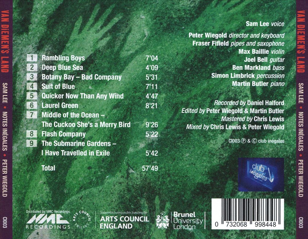 Van Diemen's Land cover art