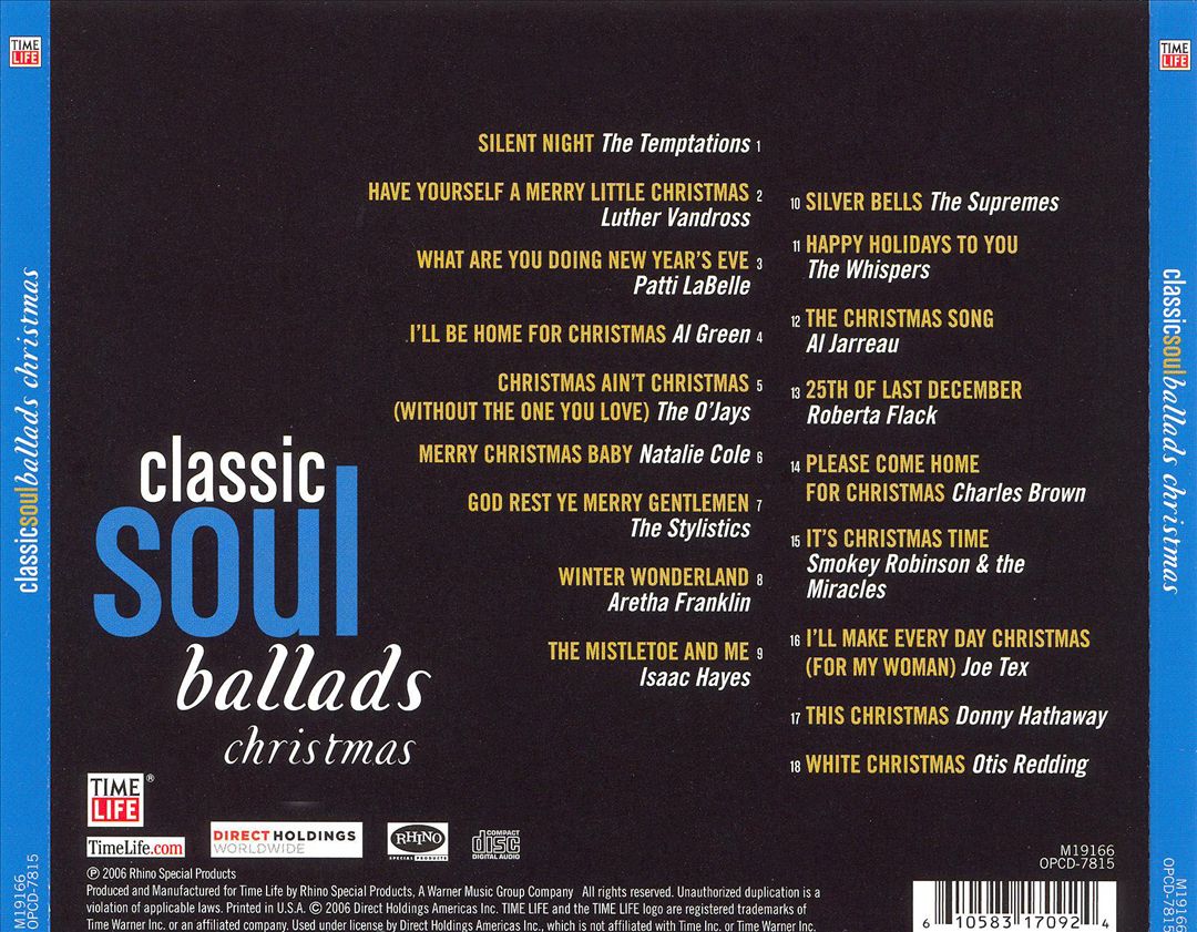 Classic Soul Ballads: Christmas cover art