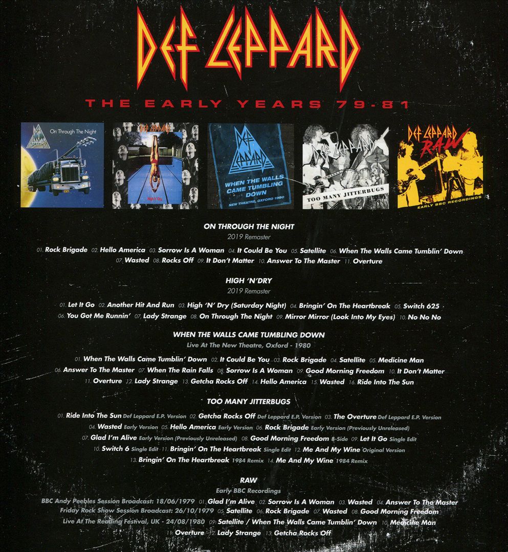 Early Years 1979-1981 cover art