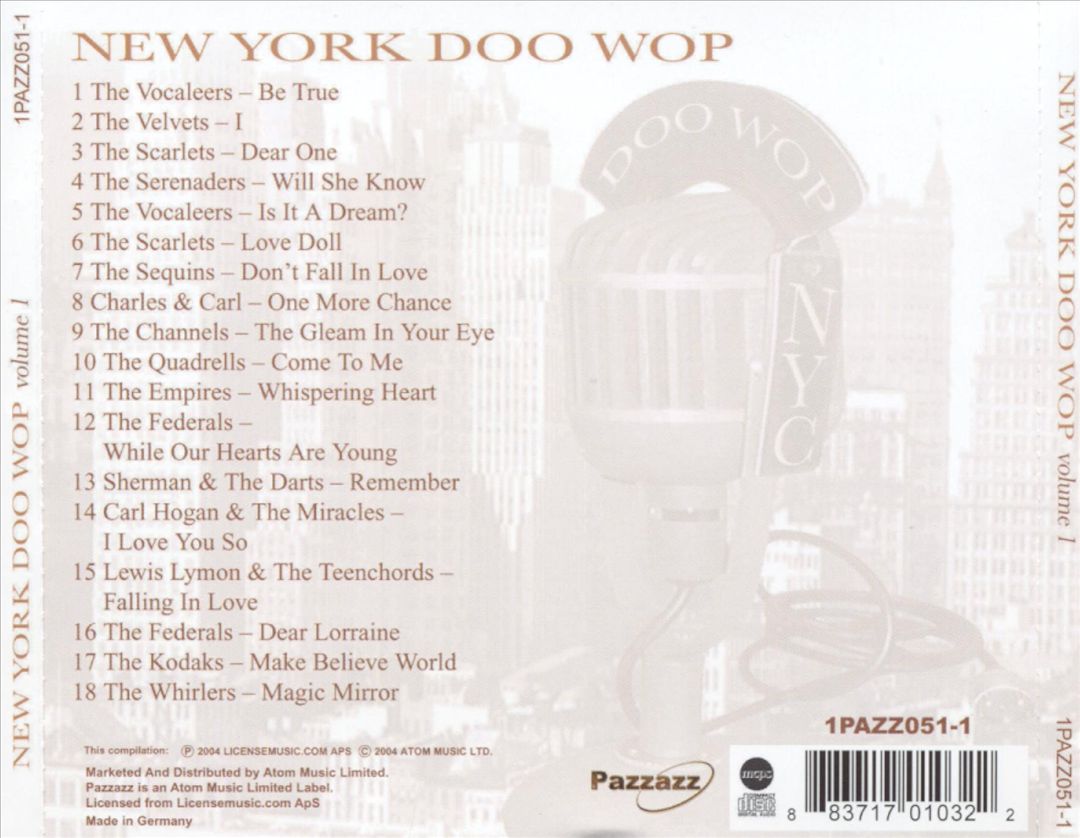 New York Doo Wop, Vol. 1 cover art