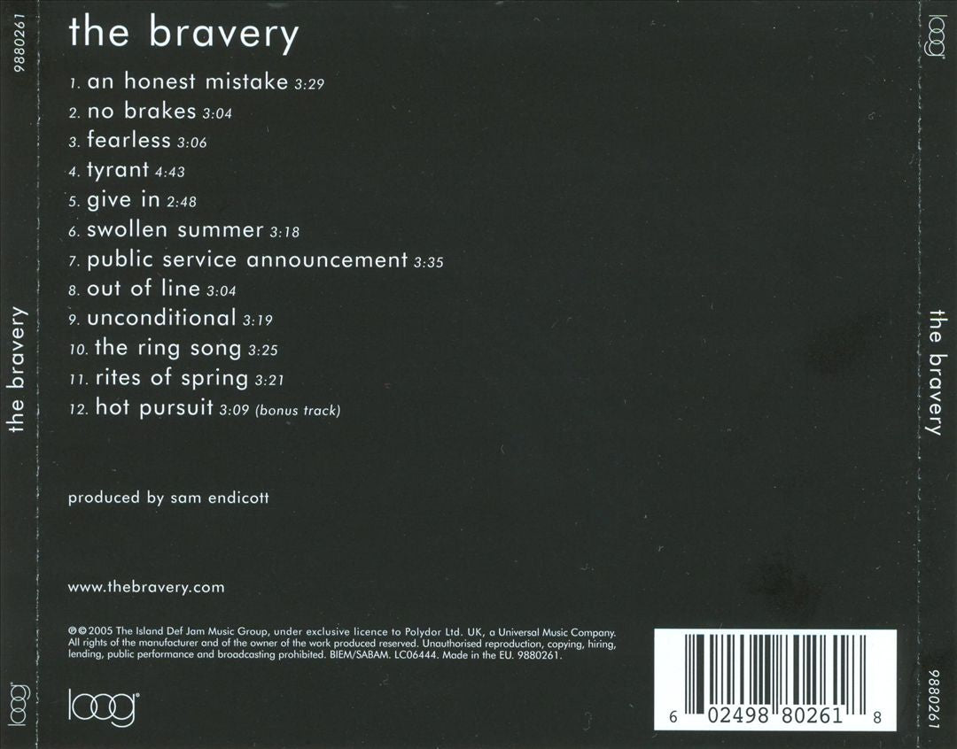 The Bravery [Bonus Track] cover art